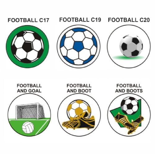 Football A pk of 5 25mm centres-